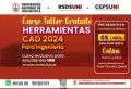 INVITACIÓN CURSO TALLER GRATUITO HERRAMIENTAS CAD 2024 PARA INGENIERIA-. Domingo 05 DE Noviembre