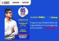 RSDS UNI / Programa de Fortalecimiento de Capacidades en Tecnologías de la Información - Octubre