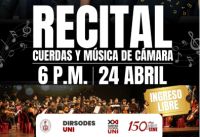 Recital de Cuerdas y M&uacute;sica de C&aacute;mara a realizarse el 24 de abril a las 6:00pm en el Auditorio de la FAUA, con INGRESO LIBRE.