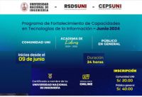 RSDS UNI / Programa de Fortalecimiento de Capacidades en Tecnologías de la Información - Cursos Junio 2024