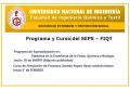 Programa de Especialización y Curso de Extención de la FIQT