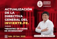 Centro de Capacitaciones E-Learning UNI de la FIM INVITA AL CICLO DE CONFERENCIAS FIM-UNI:   | Fecha 20 de Septiembre