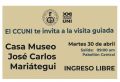 Este 30 de abril habrá una visita guiada a la Casa Museo José Carlos Mariátegui.