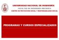 PROGRAMAS Y CURSOS ESPECIALIZADOS DEL CENTRO DE PROYECCIÓN SOCIAL Y RESPONSABILIDAD SOCIAL DE LA FIM