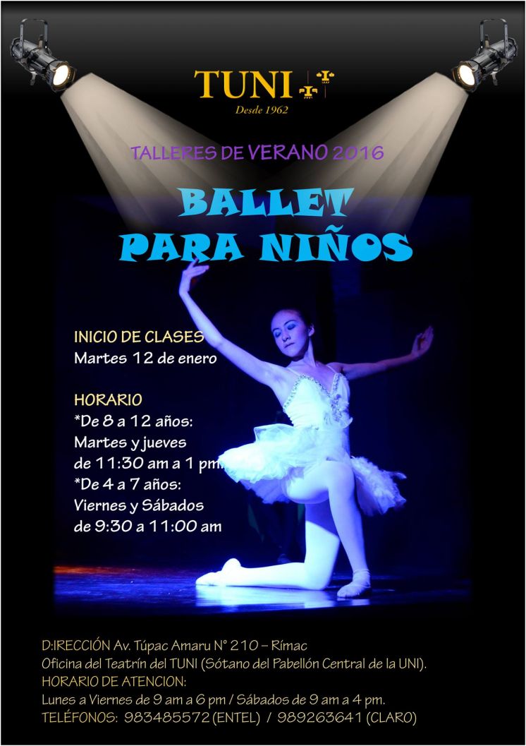 Taller de ballet para niños