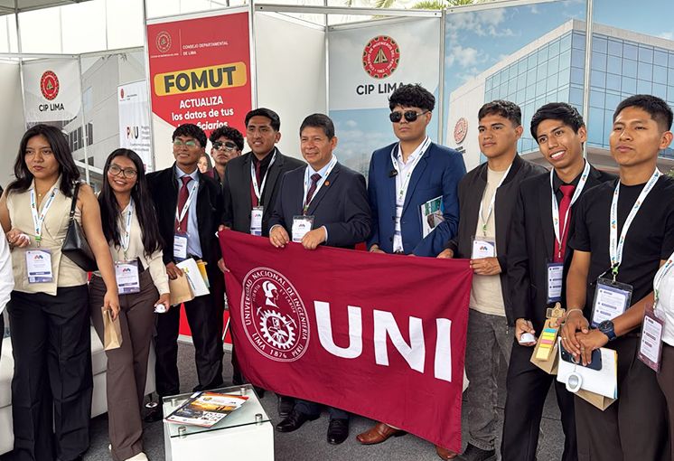 Estudiantes de Minas de la UNI llevan su talento a CONAMIN 2026 y se conectan con el futuro de la miner&iacute;a peruana