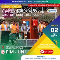 Cursos 2024 | ¡Conviértete en un Experto en Energía Solar con Nuestro Curso de Diseño y Simulación de Sistemas Fotovoltaicos | Inicio 02 de Mayo