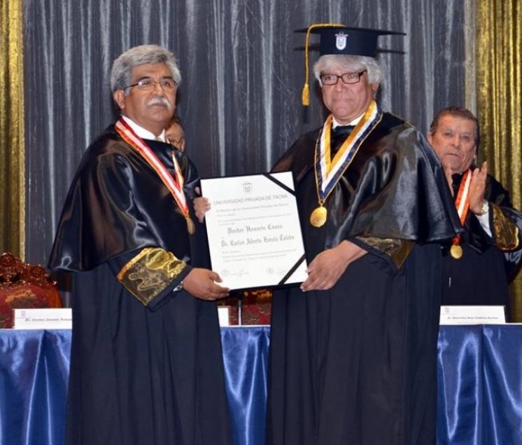 Investigador de la UNI fue nombrado Doctor Honoris Causa de la Universidad Privada de Tacna