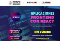 RSDS UNI : Aprende a desarrollar Aplicaciones Frontend con React (Programación Web) |Inicio 09 de Junio