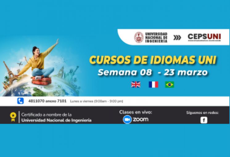 (CEPS - UNI) / Cursos de idiomas UNI - semana 08 - 23 marzo