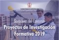 Ganadores del Concurso: Proyectos de Investigación Formativa 2019