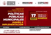 RSDS- UNI / POLÍTICAS PÚBLICAS MUNICIPALES: DISEÑO E IMPLEMENTACIÓN - 17 de agosto