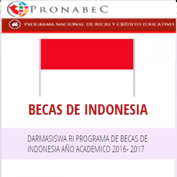 DARMASISWA RI &quot;Programa de Becas de Indonesia Año Académico 2016- 2017&quot;.