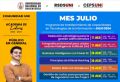 RSDS UNI / Cursos especializados - Cronograma mes de Julio
