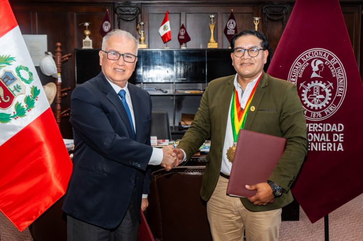 El rector de la UNI y el alcalde del distrito de Andarapa firman convenio en el D&iacute;a Internacional de la Educaci&oacute;n 2025