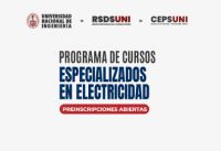 RSDS UNI / Programa de cursos especializados en electricidad | Octubre