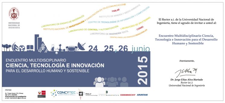 Programa del Encuentro Multidisciplinario Ciencia, Tecnología e Innovación Tecnológica para el Desarrollo Humano y Sostenible