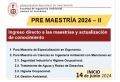 Unidad de Posgrado FIA: PREMAESTR&Iacute;A 2024-II | Inicio de clases 14 de Junio