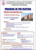 ADMISIÓN PROGRAMA DE PRE-MAESTRÍA FIIS 2017-I