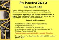 Convocatoria de la Unidad de Posgrado FAUA: Pre Maestría 2024-2 | Inscripciones hasta el 15 de Julio