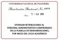 OTORGAN RETRIBUCIONES AL PERSONAL ADMINISTRATIVO COMPRENDIDO EN LA PLANILLA DE REMUNERACIONES, POR INICIO DEL CICLO ACADÉMICO