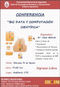 CONFERENCIA; BIG DATA Y COMPUTACIÓN CIENTÍFICA