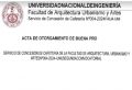 ACTA DE OTORGAMIENTO DE BUENA PRO - Concesión del Servicio de Cafetería N°004-2024 - 2da Convocatoria - FAUA