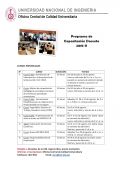 Programa de Capacitación Docente 2015-II