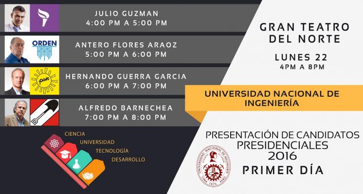 Presentación de Candidatos Presidenciales 2016: 1er día