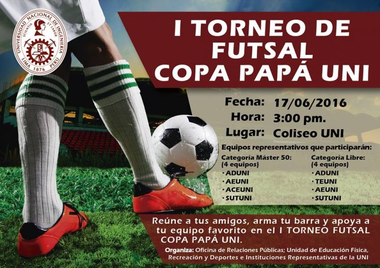 I Torneo de FUTSAL: Copa Pap&aacute; UNI