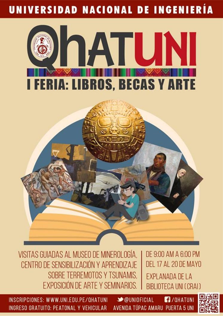 QHATUNI: Primera feria de libros, becas y arte.