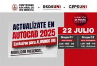 RSDS- UNI / ALUMNO UNI: Actualízate en AutoCAD 2025 - Modalidad Presencial