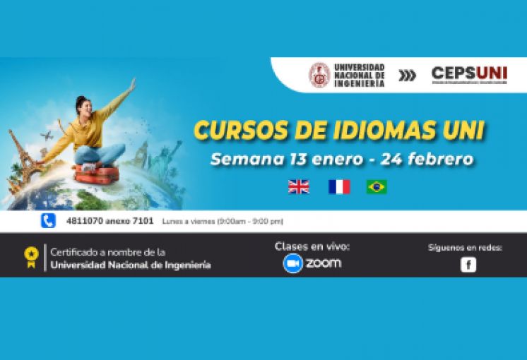 (CEPS - UNI) / Cursos de idiomas UNI - semana 13 enero al 24 febrero