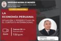 Unidad de Posgrado de la FIEECS invita a la Charla Magistral &ndash; La econom&iacute;a peruana: situaci&oacute;n y perspectivas en el contexto internacional | Fecha 20 de Noviembre