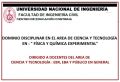 CURSO DE VERANO PARA DOCENTES DE NIVEL SECUNDARIA: DOMINIO DISCIPLINAR EN EL ÁREA DE CIENCIA Y TECNOLOGÍA EN : &quot; FÍSICA Y QUÍMICA EXPERIMENTAL&quot;