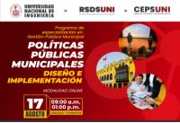 RSDS- UNI / ? POLÍTICAS PÚBLICAS MUNICIPALES: DISEÑO E IMPLEMENTACIÓN - 17 de agosto (CLASES GRATUITAS)