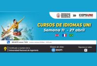 (CEPS - UNI) / Cursos de idiomas UNI - semana 11 - 27 abril