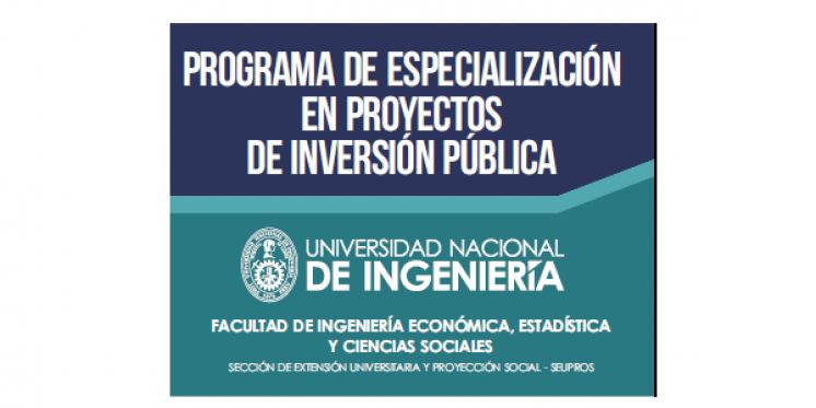 Programa de Especialización en Proyectos de Inversión Pública