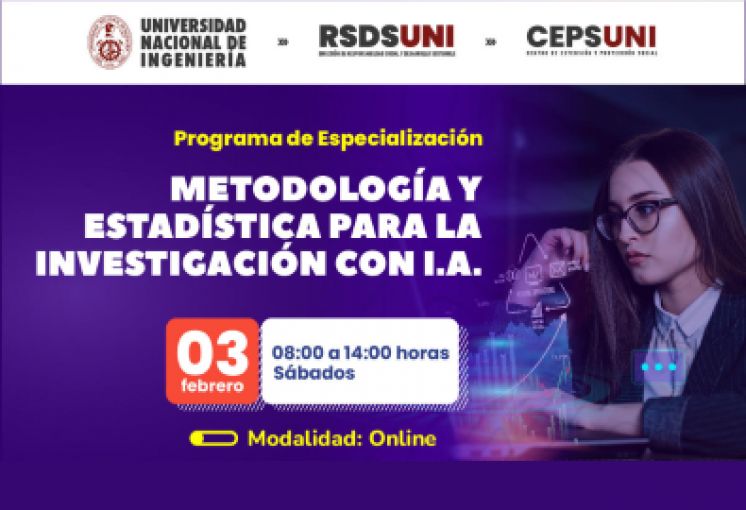 RSDS / CEPS Metodología y Estadística para la Investigación con I.A. | Inicio 03 de Febrero