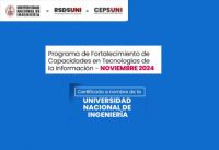 RSDS UNI / Cursos especializados - Cronograma mes de Noviembre