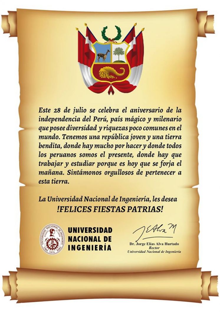 !Felices Fiestas Patrias!