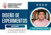 POSGRADO FIQT: CURSO DISE&Ntilde;O DE EXPERIMENTOS | INICIO 24 de Enero del 2026