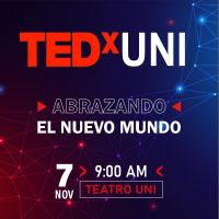 TEDx UNI llega al Gran Teatro de la UNI el 7 de noviembre.