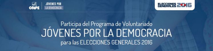 Programa de Voluntariado JÓVENES POR LA DEMOCRACIA