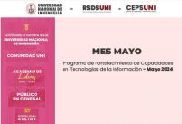 RSDS UNI / Cursos especializados - Cronograma mes de mayo | Inicios 13, 14 y 19 de Mayo