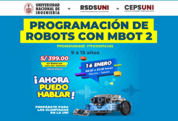 (CEPS - UNI) / Programación de Robots con Mbot 2 | INICIO 16 DE ENERO