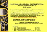 Convocatoria de la Unidad de Posgrado FAUA: Doctorado 2024-2 | Inscripciones hasta el 20 de Agosto
