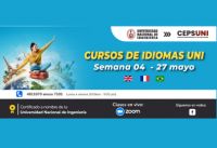 (CEPS - UNI) / Cursos de idiomas UNI - semana 04 - 27 mayo