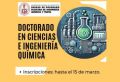 Doctorado que dicta la Unidad de Posgrado de la FIQT | Inscripciones hasta el 15 de Marzo
