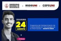 RSDS UNI /Programa de Fortalecimiento de Capacidades en Tecnologías de la Información - Agosto